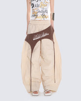 Two-in-One Split-Layer Scimitar Pants