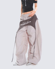 Two-in-One Split-Layer Scimitar Pants