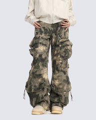 Vintage Camo Multi-Pocket Cargo Pants