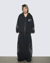 'Dark Hand-Drawn' Gothic Embroidered Zip Hoodie&Sweatpant