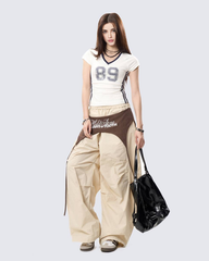 Two-in-One Split-Layer Scimitar Pants