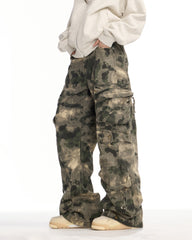 Vintage Camo Multi-Pocket Cargo Pants