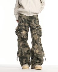 Vintage Camo Multi-Pocket Cargo Pants